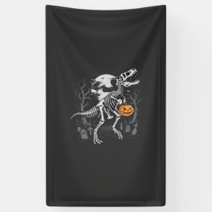 Banderoles Cimetière de citrouille d'Halloween de squelette d