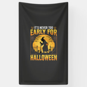 Banderoles Cimetière de sorcière d'Halloween précoce Design v