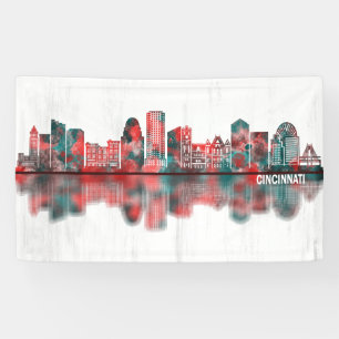 Banderoles Cincinnati USA Skyline