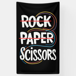 Banderoles Ciseaux de papier rock Lesbian Funny Gay pride LGB