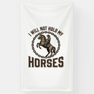 Banderoles Citation de cheval drôle Design vintage de conduit