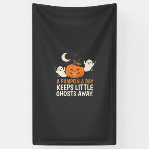 Banderoles Citation de citrouille fantôme Halloween Design_1