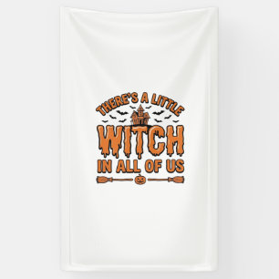 Banderoles Citation de sorcière d'Halloween Design vectoriel 