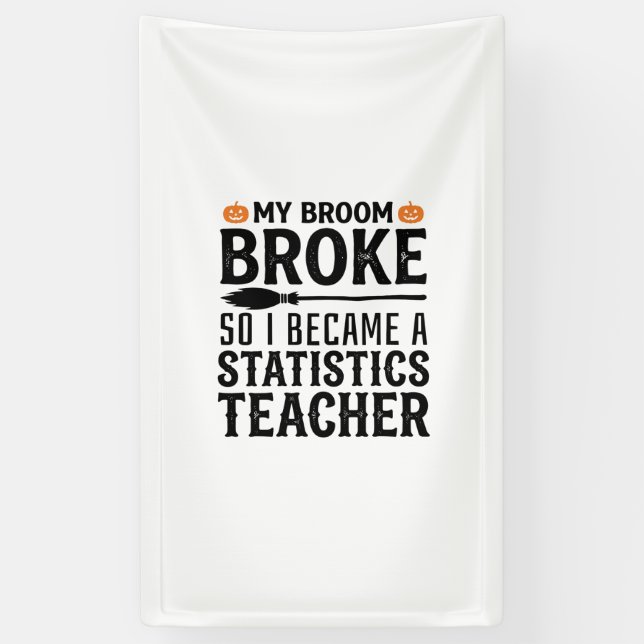 Banderoles Citation drôle de professeur de statistiques pour  (Vertical)