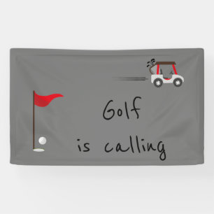 Banderoles Citation mignonne aquarelle golf drôle 'Golf vous