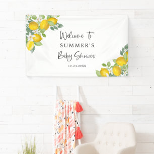 Banderoles Citron thème Citrus Baby shower