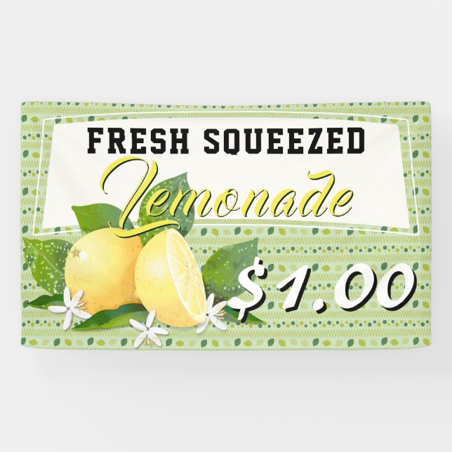 Banderoles Citrons Citrus Fruit Lemonade Stand (Horizontal)