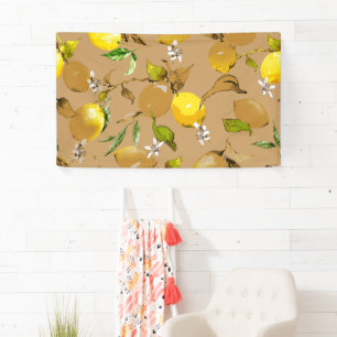 Banderoles citrons d'aquarelle 33