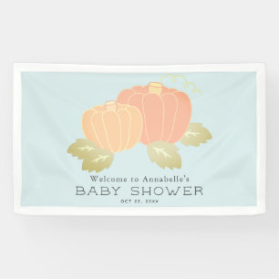 Banderoles Citrouille Blue Boy Baby shower Bienvenue