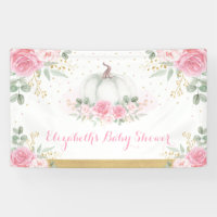Citrouille des Roses roses d'automne Baby shower d