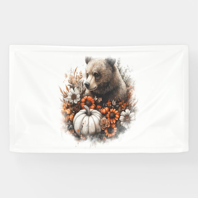 Banderoles Citrouille du pays de chemise d'ours (Horizontal)