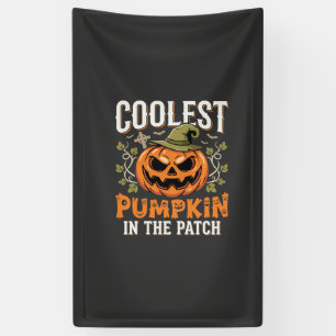 Banderoles Citrouille la plus cool du patch design Halloween