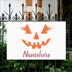 Banderoles Citrouille personnalisée Jack O Lantern Halloween 
