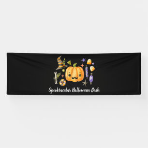 Banderoles Citrouille Spooktacular Halloween Bash Party Black