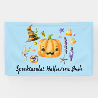 Banderoles Citrouille Spooktacular Halloween Bash Party Bleu