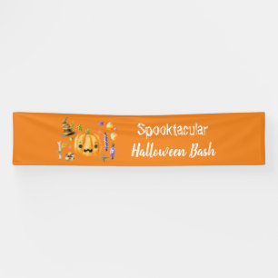 Banderoles Citrouille Spooktacular Halloween Bash Party Orang