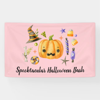 Banderoles Citrouille Spooktacular Halloween Bash Party rose