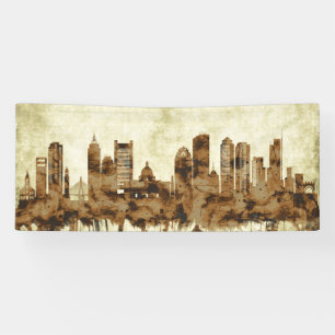 Banderoles Cityscape de Boston Massachusetts