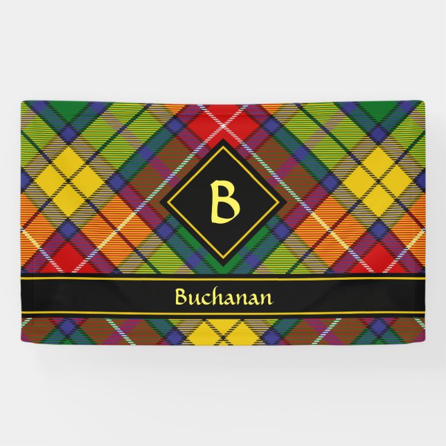 Banderoles Clan Buchanan Tartan (Horizontal)