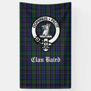 Banderoles Clan écossais Baird Tartan Plaid Vertical