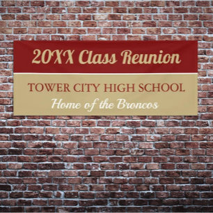 Banderoles Class Reunion Fun! CUSTOM Reunion banner