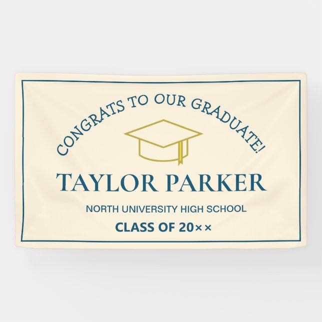 Banderoles classe 2025, classe 2026 graduation (Horizontal)