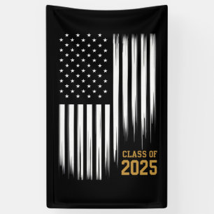 Banderoles Classe De 2025 Senior American Flag Graduation