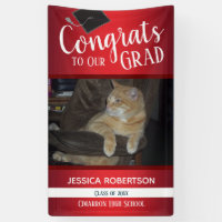 Classe de diplômes de 2020 Photo Red Gradient