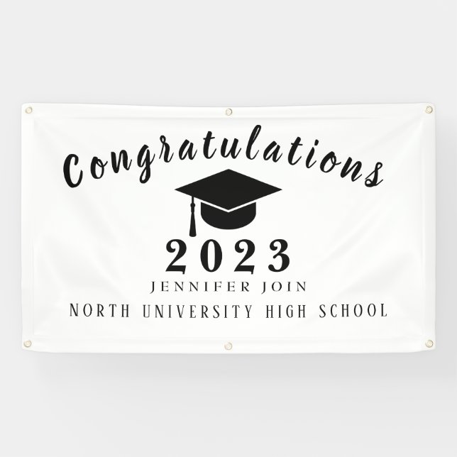 Banderoles Classe de fin d'études de 2023 (Horizontal)