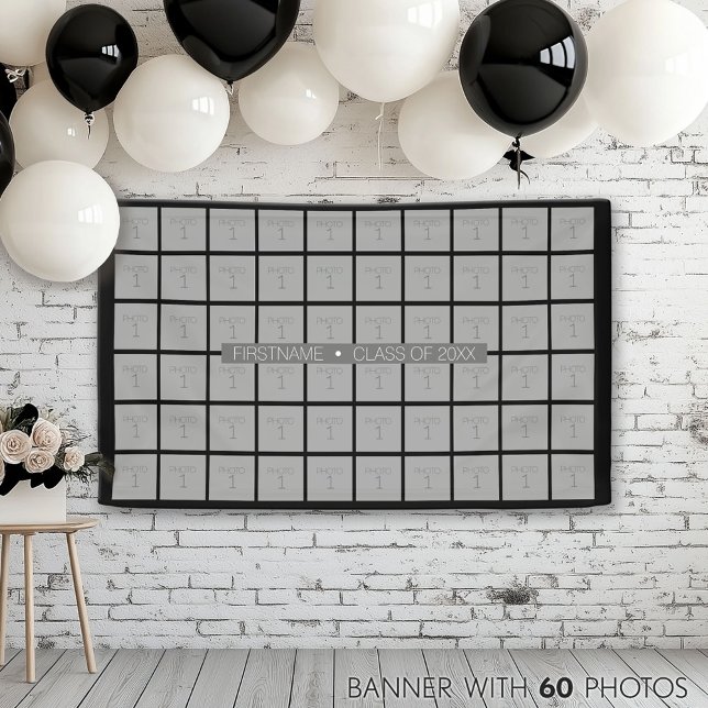 Banderoles Classe de — Graduation 60 Photo - Peut modifier la (Photo Banner)