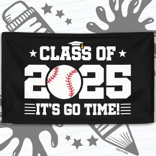 Banderoles Classe de Graduation du joueur de baseball de 2025