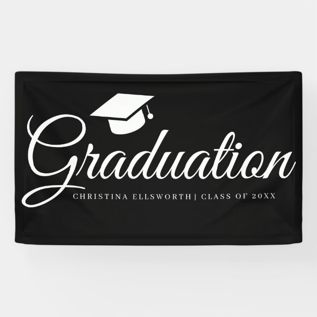 Banderoles Classic Graduation Cap Party (Horizontal)