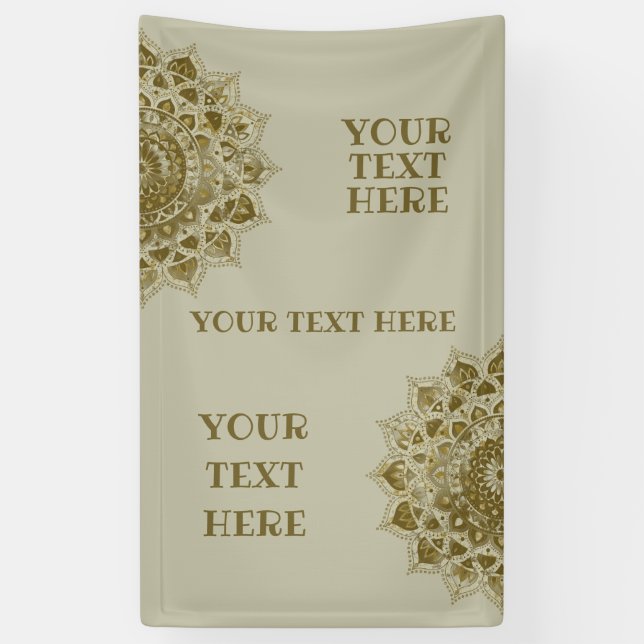 Banderoles Classique Mandala Inde Style 4 (Vertical)