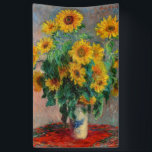 Banderoles Claude Monet - Bouquet de tournesols<br><div class="desc">Bouquet de tournesols / Bouquet de tournois - Claude Monet,  Huile sur toile,  1881</div>