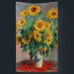 Banderoles Claude Monet - Bouquet de tournesols<br><div class="desc">Bouquet de tournesols / Bouquet de tournois - Claude Monet, Huile sur toile, 1881</div>