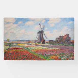 Banderoles Claude Monet - Champ de Tulipes en Hollande