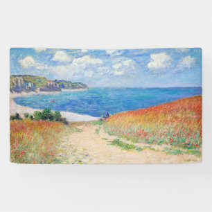 Banderoles Claude Monet - Chemin dans les champs de blé à Pou