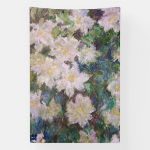 Banderoles Claude Monet - Clematis blanc