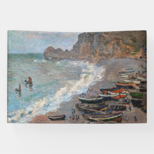 Banderoles Claude Monet - La plage d'Etretat