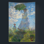 Banderoles Claude Monet - La Promenade, Femme avec un Parasol<br><div class="desc">La Promenade,  Femme avec un Parasol / Madame Monet et son fils / La Promenade / La Femme a l'ombrelle - Claude Monet,  1875</div>