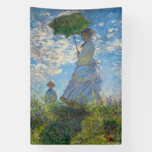 Banderoles Claude Monet - La Promenade, Femme avec un Parasol