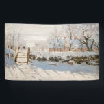 Banderoles Claude Monet - Le Magpie<br><div class="desc">The Magpie / La Pie - Claude Monet,  Huile sur toile,  1868-1869</div>