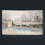 Banderoles Claude Monet - Le Magpie<br><div class="desc">The Magpie / La Pie - Claude Monet,  Huile sur toile,  1868-1869</div>