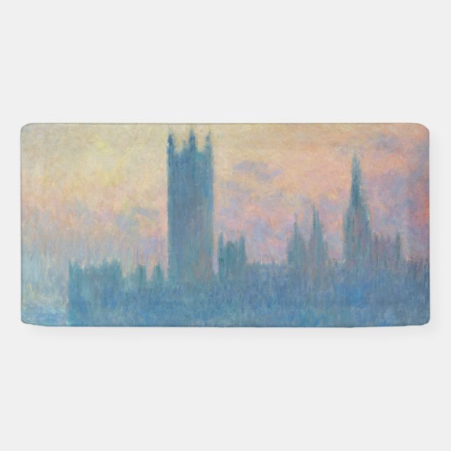 Banderoles Claude Monet Les maisons du Parlement Coucher de s (Horizontal)