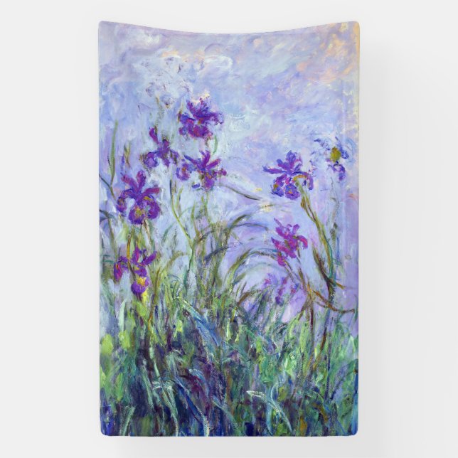 Banderoles Claude Monet - Lilac Irises / Iris Mauves (Verticale)