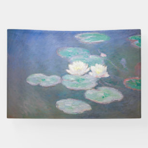 Banderoles Claude Monet - Lys à eau, effet du soir