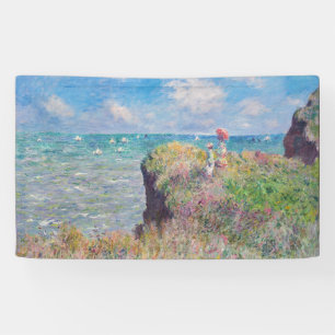 Banderoles Claude Monet - Promenade Cliff à Pourville