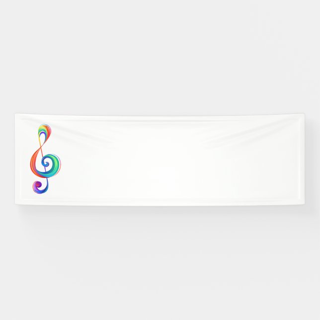 Banderoles Clé arc-en-ciel (Horizontal)