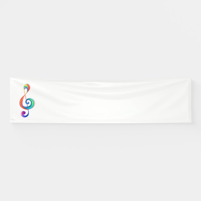 Banderoles Clé arc-en-ciel (Horizontal)