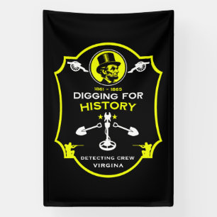 Banderoles Club de détection de métaux de la guerre civile am